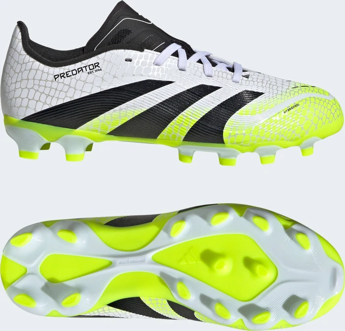 adidas Predator League MG cloud white/core black/lucid lemon (Junior)