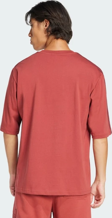 adidas Adicolor Oversized T-Shirt kurzarm preloved ruby (Herren)