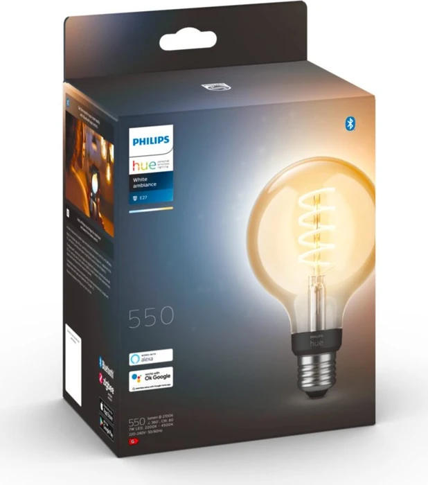 Philips Hue White Ambiance 550 Filament E27 7W G93