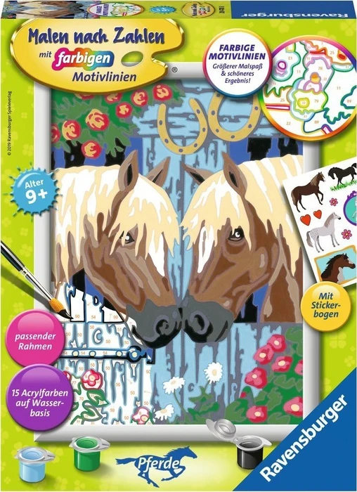 Ravensburger Malen nach Zahlen Treue Pferde