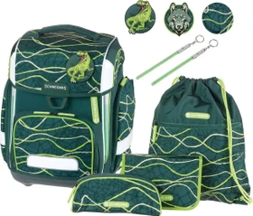 Schneiders Ergolite Jurassic Schultaschen-Set, 9-tlg.
