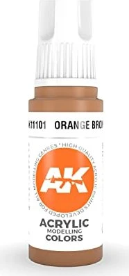 AK-Interactive 3rd Gen Acrylic Colors Acrylic Modelling Colors orange brown, 17ml