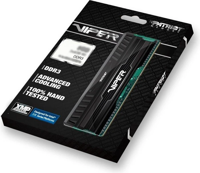 Patriot Viper 3 schwarz UDIMM 8GB Kit, DDR3-1600, CL9-9-9-24