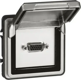 Legrand Soliroc Mosaic Adapter mit Klappdeckel IP55 IK10, grau