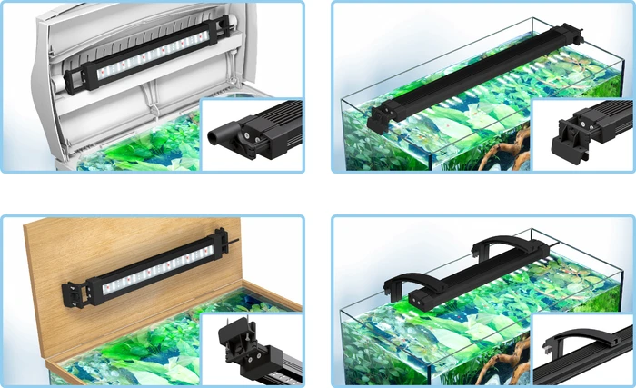 Tetra Tetronic LED ProLine 580, Vollspektrumleuchte mit Nachtlicht-Modus, 580-820mm, blau/rot/weiß, 15W