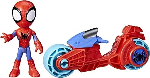 Hasbro Marvel Spidey and His Amazing Friends - Spidey mit Motorrad