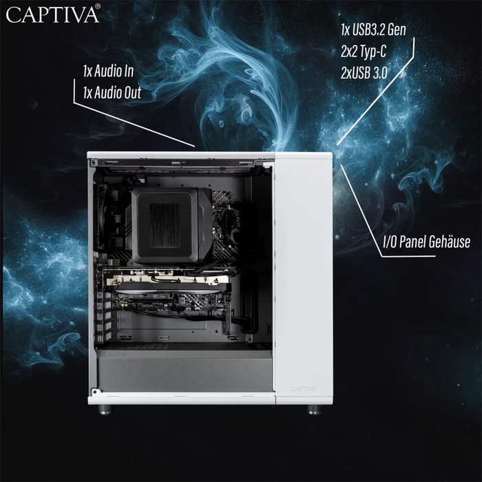 Captiva Highend Gaming I92-801, Core i7-14700KF, 16GB RAM, 1TB SSD, GeForce RTX 5070