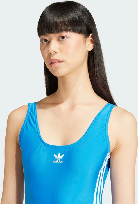 adidas Adicolor 3-Streifen Badeanzug blue bird (Damen)