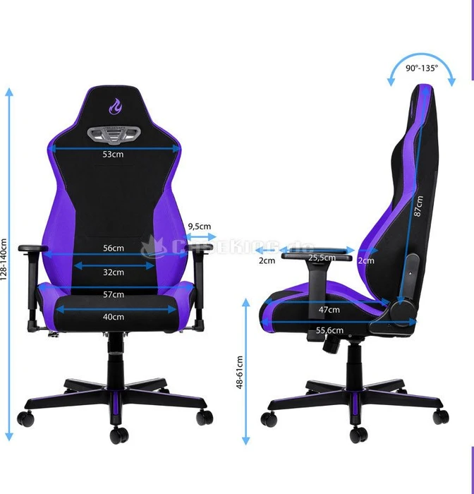 Nitro Concepts S300 Nebula Purple Bürostuhl, schwarz/violett