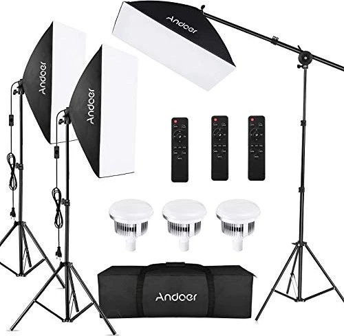 Andoer Softbox-Beleuchtungsset 3er Pack
