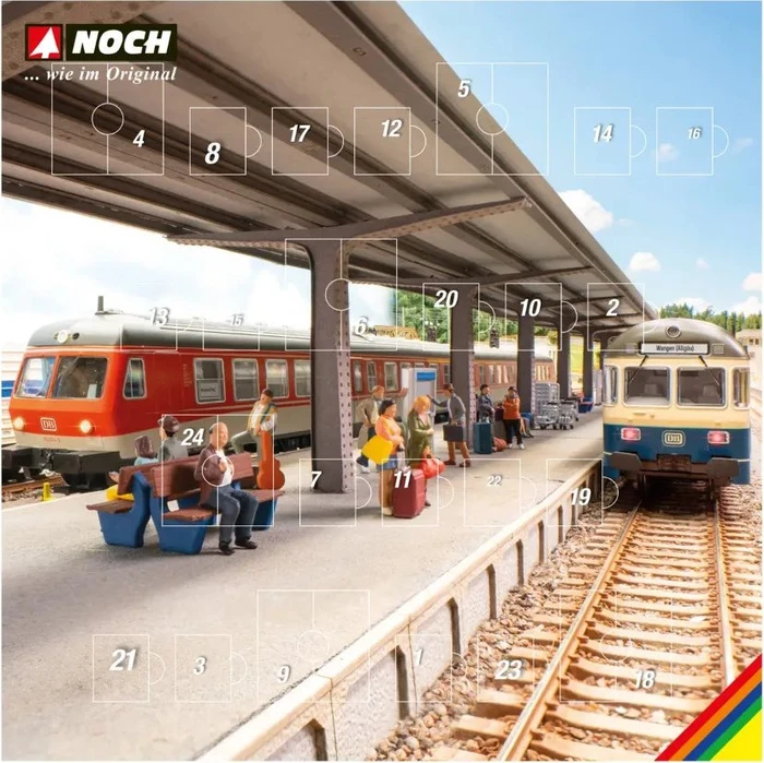 Noch Auf dem Bahnsteig Deko-Adventskalender H0 2026