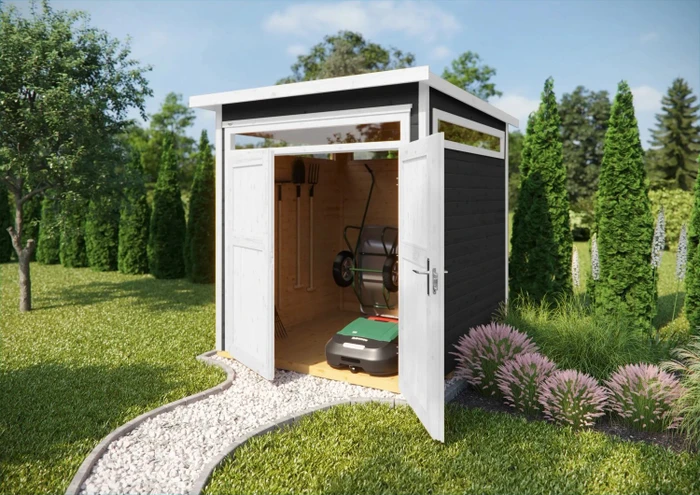 Weka 265 205x115cm Gerätehaus anthrazit