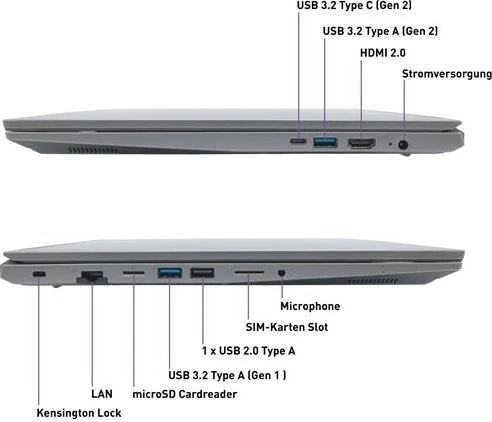 Wortmann Terra Mobile 1717R, Core i5-1334U, 16GB RAM, 1TB SSD, DE