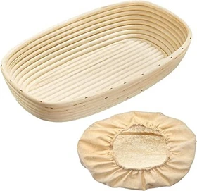 Westmark Gärkörbchen mit Bezug oval 33.5x20.5cm