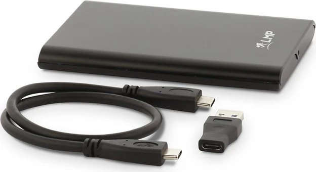 LMP DataMobile Festplattengehäuse, schwarz, 2.5", USB-C 3.1