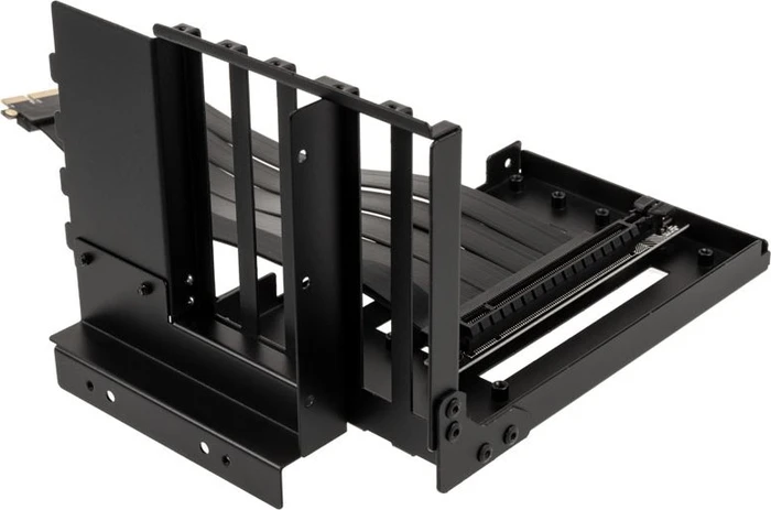 Lian Li Riser Card, inkl. PCI-Slot Blende, gewinkelt, PCIe 4.0, 200mm, schwarz