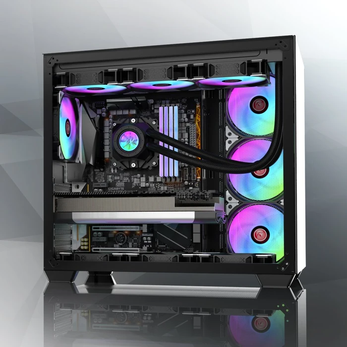 Raijintek Paean C7 TG4 Black, schwarz, Glasfenster
