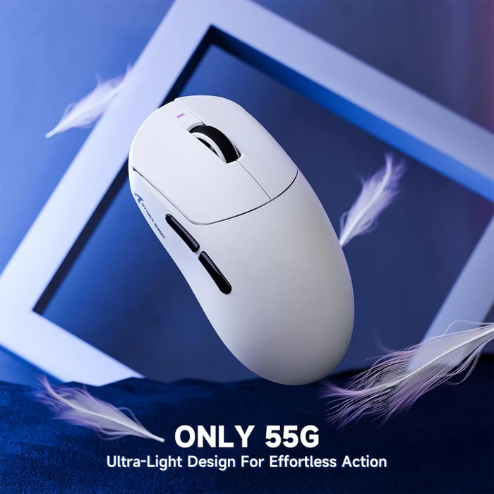 Attack Shark X8 Pro Tri-mode Wireless Gaming Mouse, weiß, USB/Bluetooth