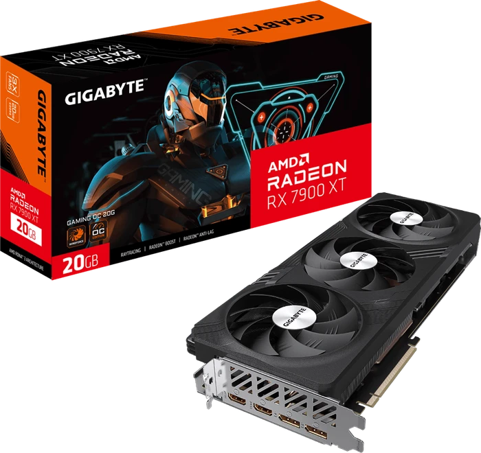 GIGABYTE Radeon RX 7900 XT Gaming OC 20G, 20GB GDDR6, 2x HDMI, 2x DP