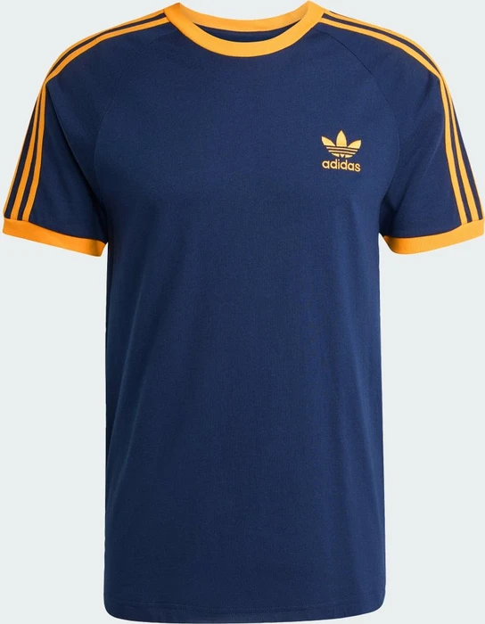 adidas Adicolor Classics 3-Streifen T-Shirt kurzarm night indigo/crew orange (Herren)