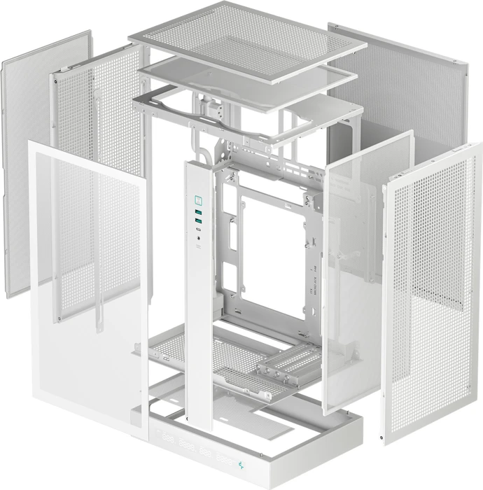 DeepCool CH270 DIGITAL WH, weiß, Glasfenster