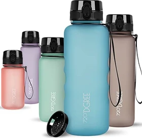 720°DGREE uberBottle softTouch Trinkflasche 1.5l aqua blue