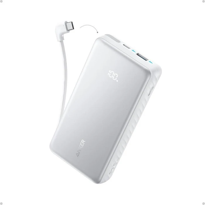 Anker Zolo Power Bank (20K, 22.5W, Built-In USB-C Cable)