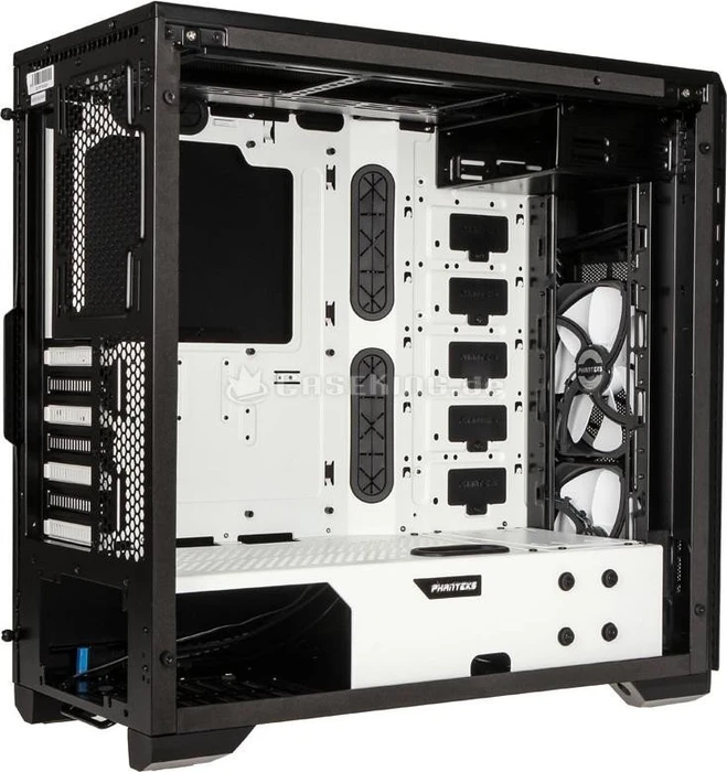 Phanteks Enthoo Pro M Tempered Glass Special Edition schwarz/weiß, Glasfenster