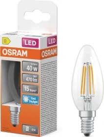 Osram Ledvance LED Retrofit Star Classic B 40 Filament 3.4W/865 E14 klar