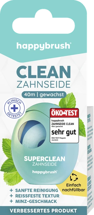HappyBrush SuperClean Zahnseide, 35m, 1 Stück (HBZS01)