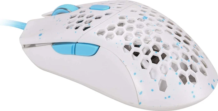 HK Gaming Sirius-M 3389 Gaming Mouse Massalia weiß/blau, USB