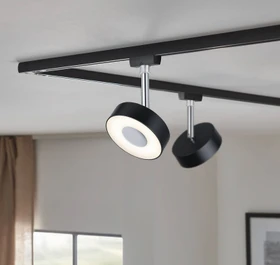 Paulmann URail Circle Schienensystem LED Spot 5W schwarz matt, 1 Stück