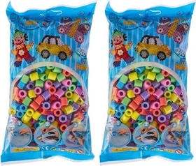 Hama maxi Dose mit Maxi Perlen 600 Stück Mix 50