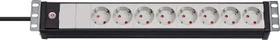 Brennenstuhl Premium-Line 19", 8-fach, 230V, schwarz/grau, 3m
