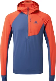 Mountain Equipment Aiguille Hooded HZ Funktionsshirt langarm dusk/red rock (Herren)