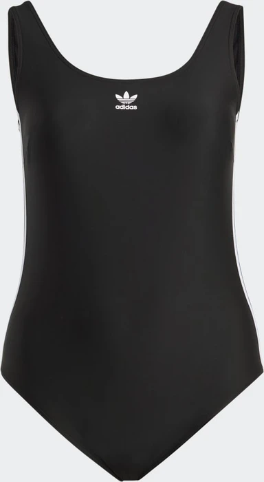 adidas Adicolor 3-Streifen Badeanzug schwarz/weiß (Damen)