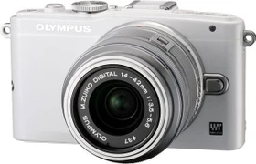 Olympus PEN E-PL6 weiß mit Objektiv M.Zuiko digital 14-42mm 3.5-5.6 II