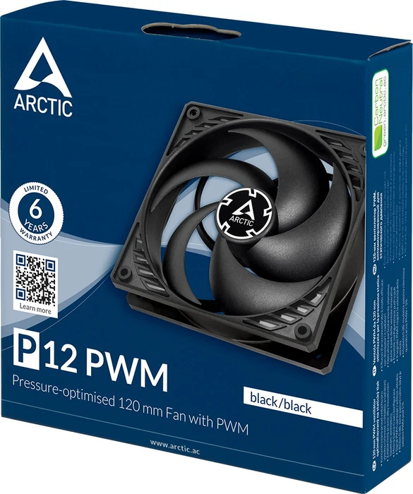 ARCTIC P12 PWM schwarz, 120mm