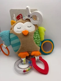 Fehn Activity Eule mit Klemme Kinderwagenkette