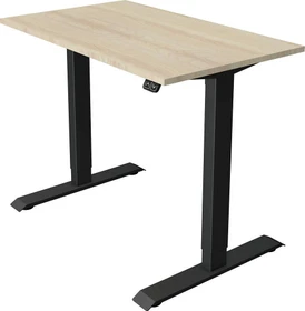 Kerkmann Move 1 elektrisch höhenverstellbarer Sitz-Steh-Schreibtisch 100x60cm Ahorn/anthrazit