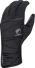 Chiba Polarfleece Titan Fahrradhandschuhe schwarz