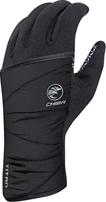 Chiba Polarfleece Titan Fahrradhandschuhe schwarz