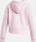 Under Armour Rival Fleece Crop Hoodie prime pink/white (Junior) Vorschaubild
