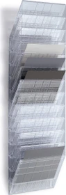 Durable Flexiboxx 12 Prospekthalter, 12 Fächer, A4, quer, transparent
