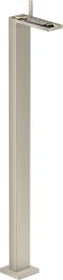 Hansgrohe Axor MyEdition Waschbeckenarmatur bodenstehend mit Push-Open Ablaufgarnitur ohne Platte brushed nickel