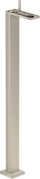 Hansgrohe Axor MyEdition Waschbeckenarmatur bodenstehend mit Push-Open Ablaufgarnitur ohne Platte brushed nickel