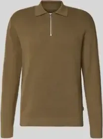 Jack & Jones Gestricktes Polo Strickpullover stonegrey (Herren)