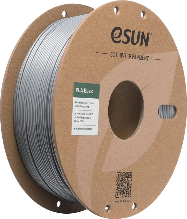 eSUN PLA-Basic, silber, Spule, 1.75mm, 1.00kg