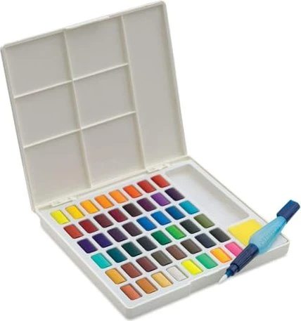 Faber-Castell Aquarellfarbe Farbkasten, 48 Farben
