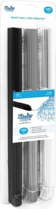 3Doodler ABS, Create Refill Mono, Stick, 3.00mm, 165g, 75er-Pack